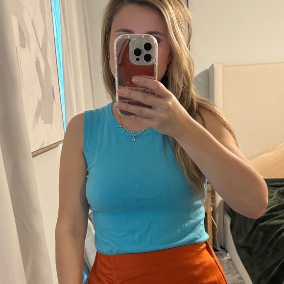 EVIE Bright Blue Sleeveless Work Top - Chic & Professional - Picture 7 of 7